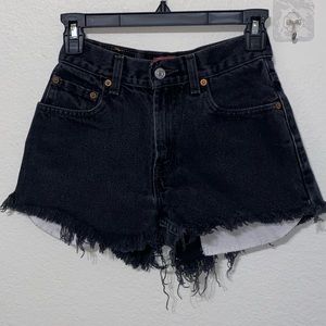 Black LEVI shorts